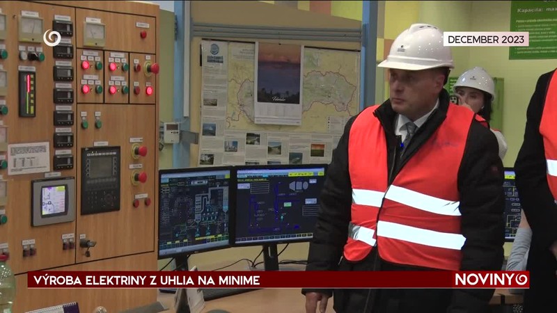 VÝROBA ELEKTRINY Z UHLIA NA MINIME