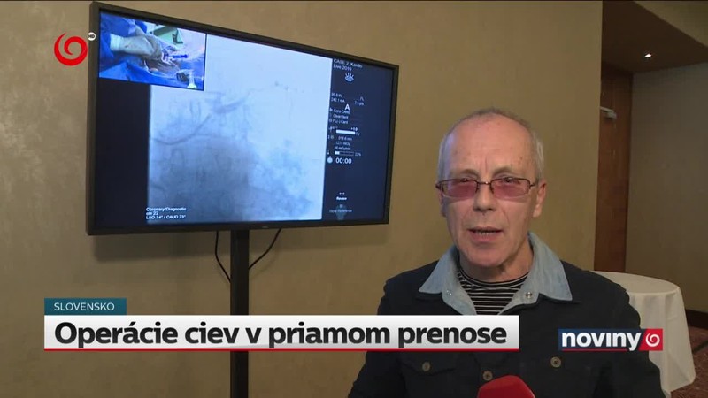 Operácie ciev v priamom prenose