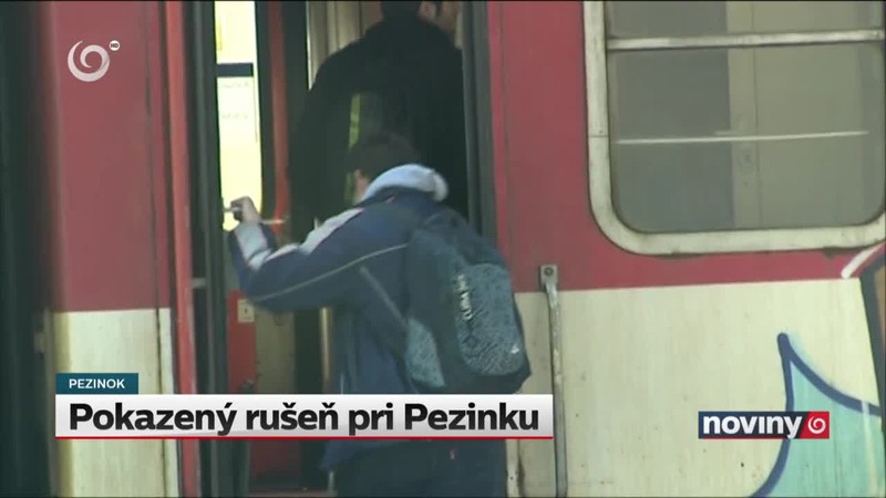 Pokazený rušeň pri Pezinku