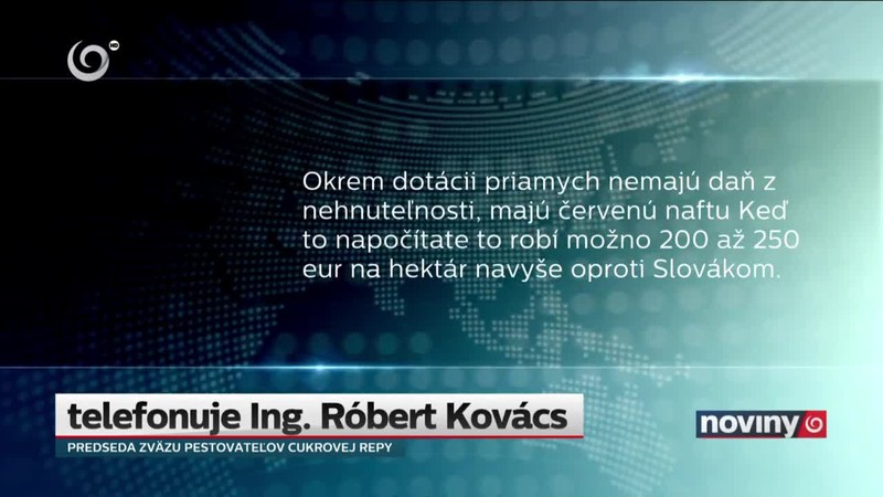 Problém so slovenským cukrom