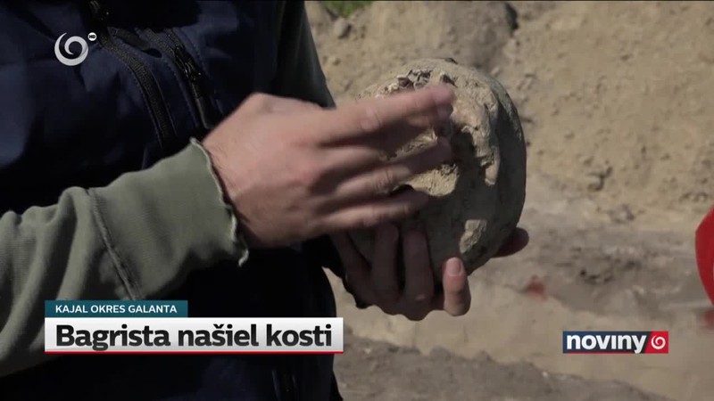 Bagrista našiel kosti