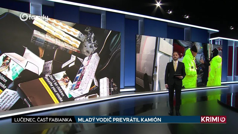 MLADÝ VODIČ PREVRÁTIL KAMIÓN
