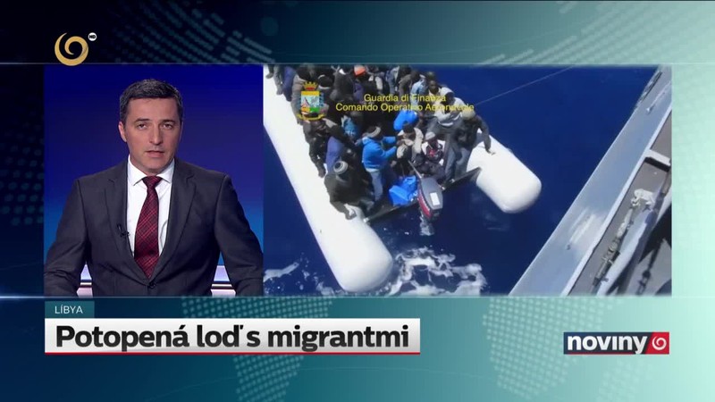 Potopená loď s migrantmi