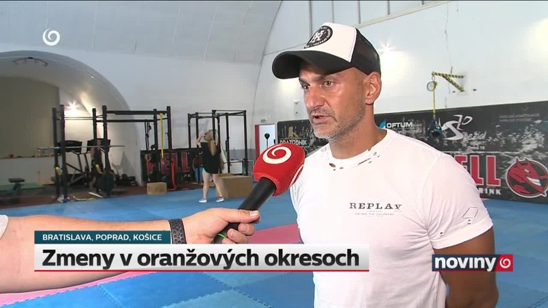 Zmeny v oranžových okresoch
