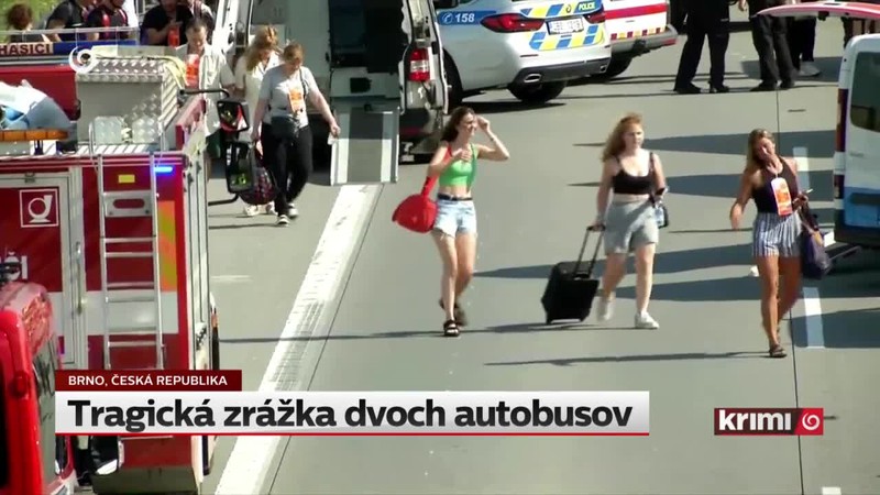 Tragická zrážka dvoch autobusov