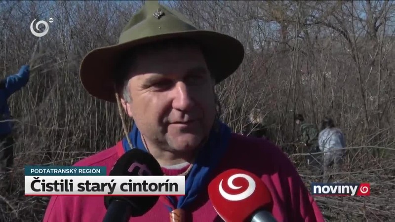 Čistili starý cintorín