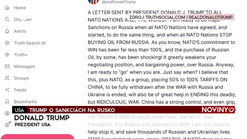 TRUMP O SANKCIÁCH NA RUSKO