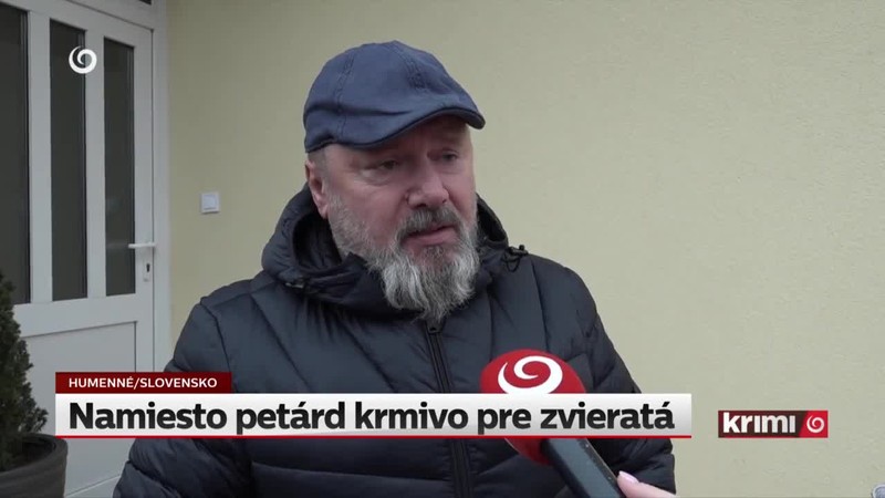 Namiesto petárd krmivo pre zvieratá