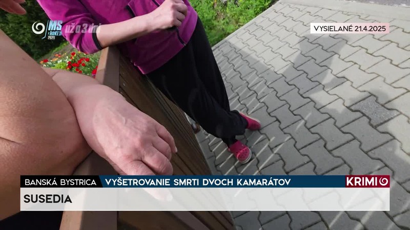 VYŠETROVANIE SMRTI DVOCH KAMARÁTOV