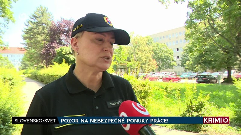 POZOR NA NEBEZPEČNÉ PONUKY PRÁCE!