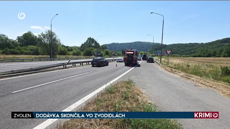 DODÁVKA SKONČILA VO ZVODIDLÁCH