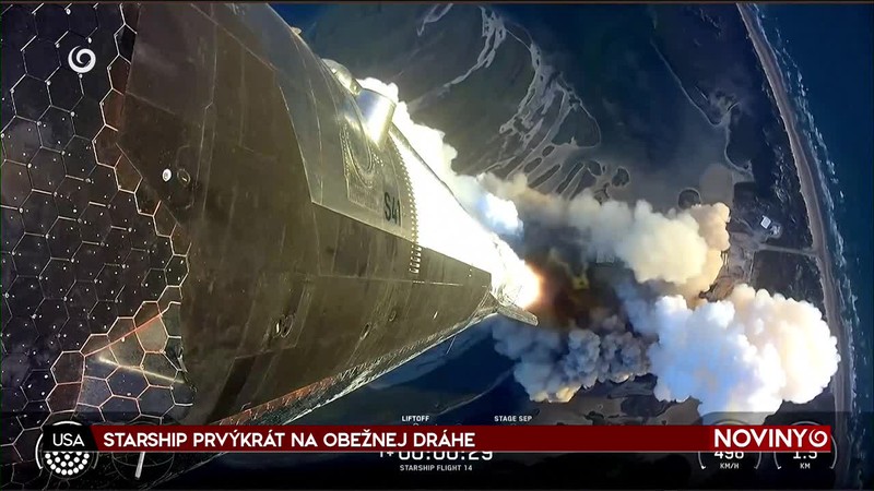 STARSHIP PRVÝKRÁT NA OBEŽNEJ DRÁHE