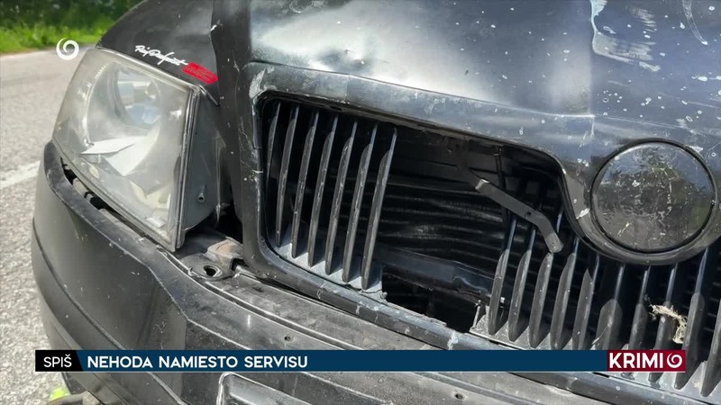 NEHODA NAMIESTO SERVISU