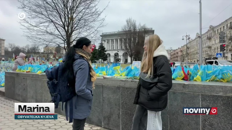 Štáb TV JOJ v Kyjeve