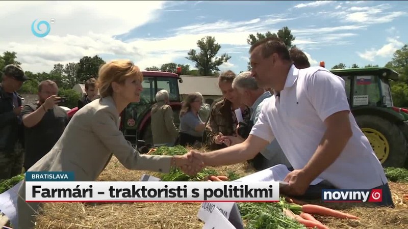 Farmári - traktoristi s politikmi