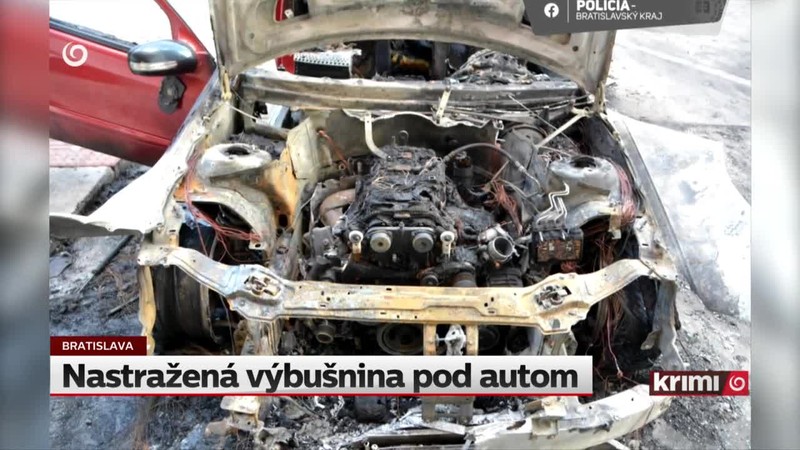 Nastražená výbušnina pod autom