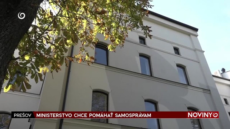 MINISTERSTVO CHCE POMÁHAŤ SAMOSPRÁVAM