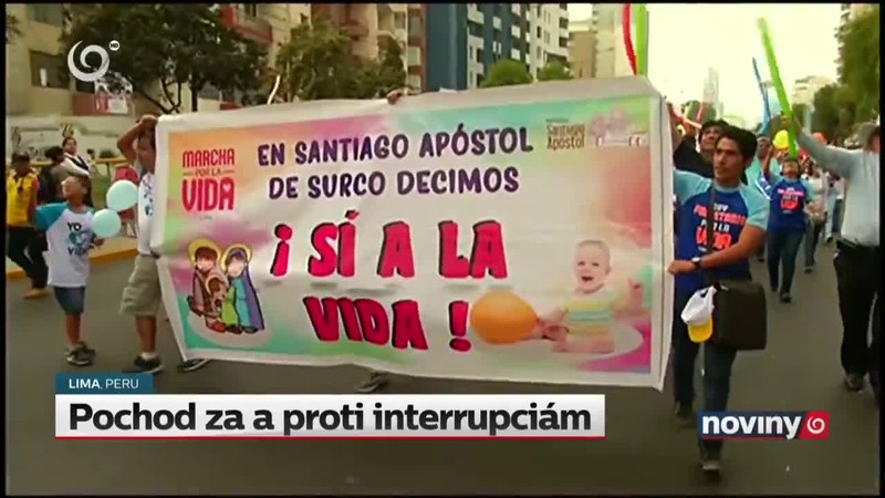 Pochod za a proti interrupciám