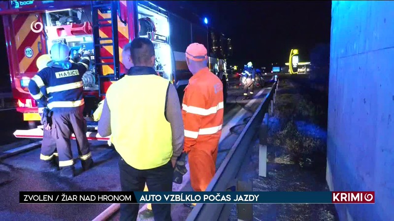 AUTO VZBĹKLO POČAS JAZDY