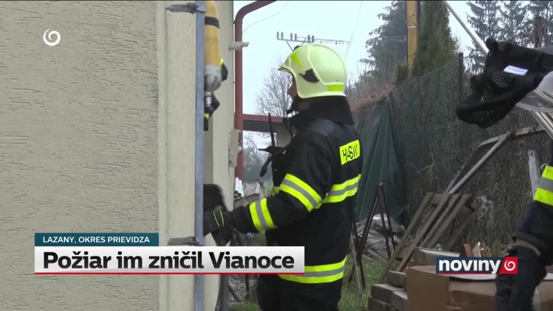 Požiar im zničil Vianoce