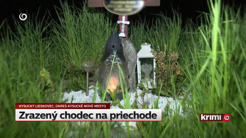 Zrazený chodec na priechode