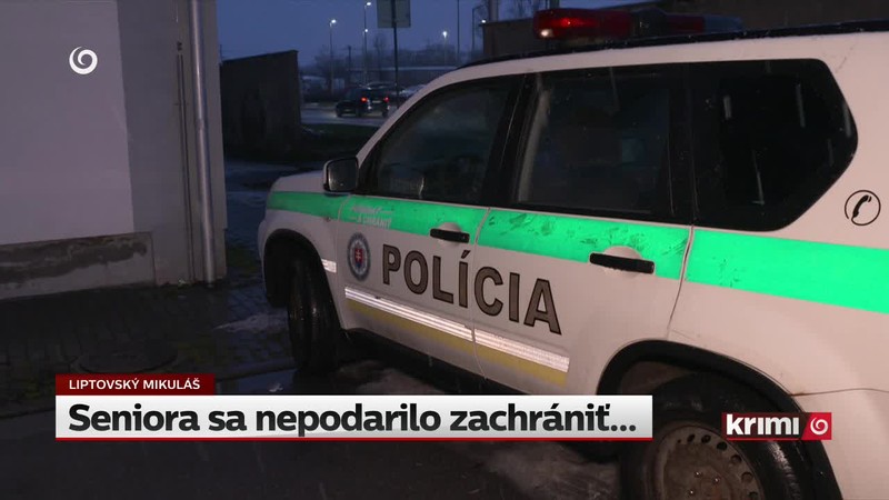Seniora sa nepodarilo zachrániť...