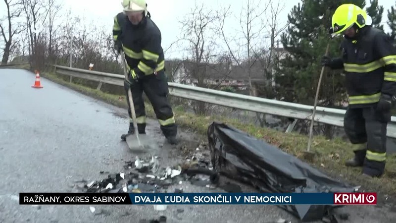 DVAJA ĽUDIA SKONČILI V NEMOCNICI