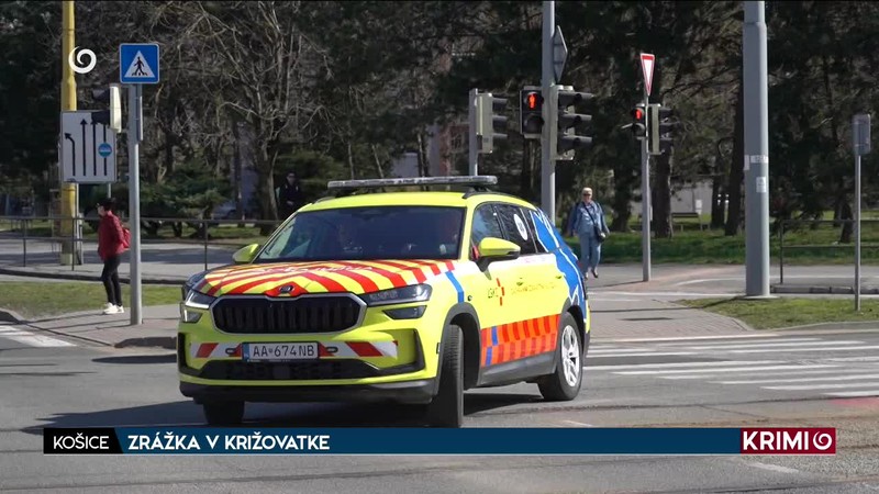 ZRÁŽKA V KRIŽOVATKE