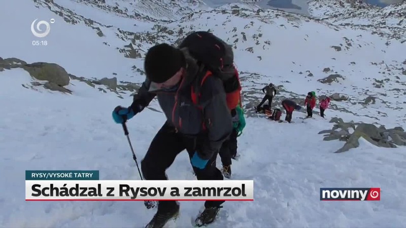 Schádzal z Rysov a zamrzol