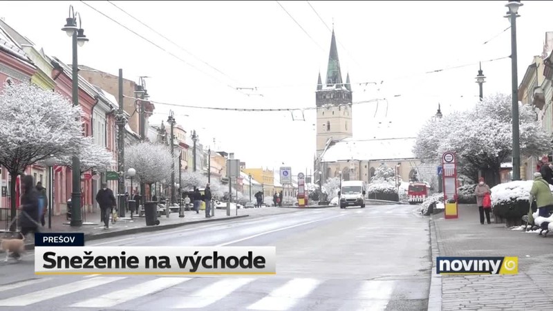 Sneženie na východe
