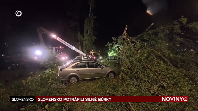 SLOVENSKO POTRÁPILI SILNÉ BÚRKY