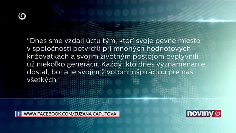 Prezidentka ocenila osobnosti