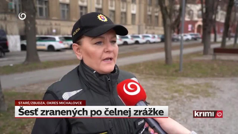 Šesť zranených po čelnej zrážke