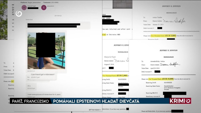 POMÁHALI EPSTEINOVI HĽADAŤ DIEVČATÁ