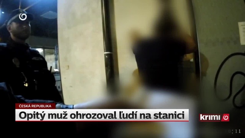 Opitý muž ohrozoval ľudí na stanici