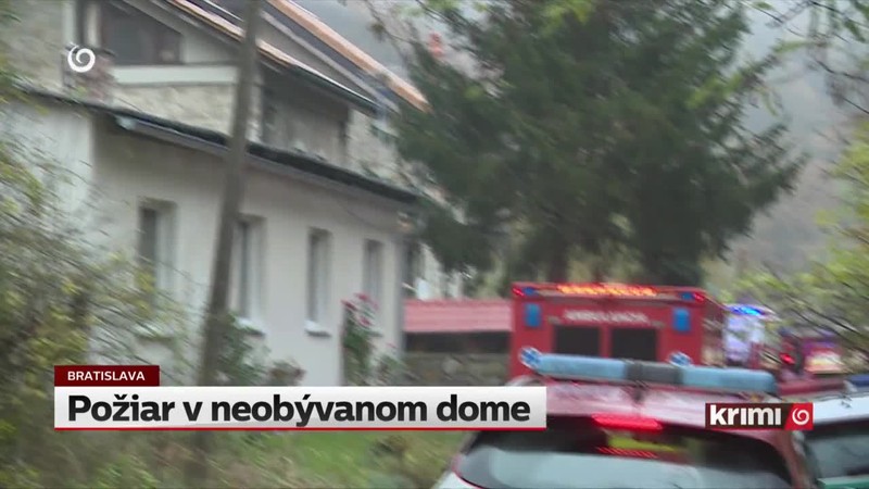 Požiar v neobývanom dome