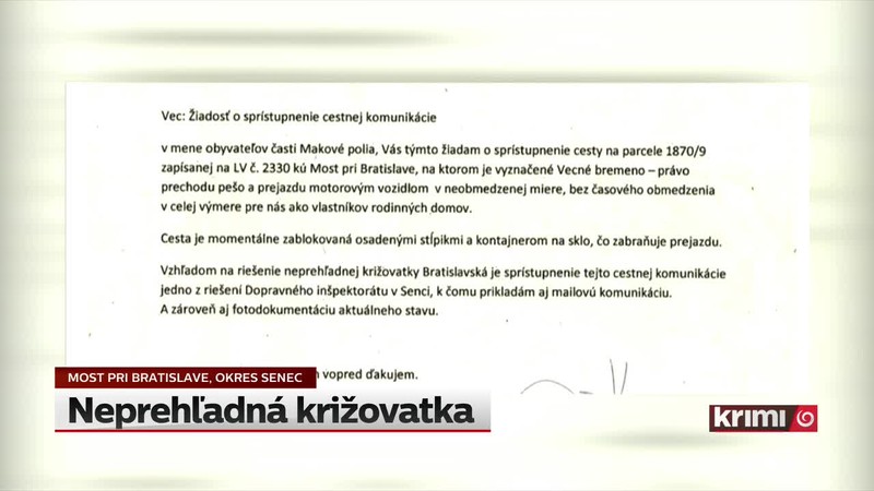Neprehľadná križovatka