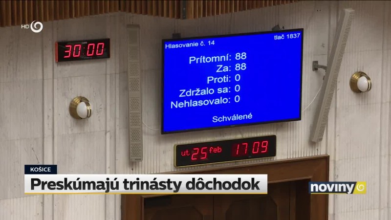 Preskúmajú trinásty dôchodok