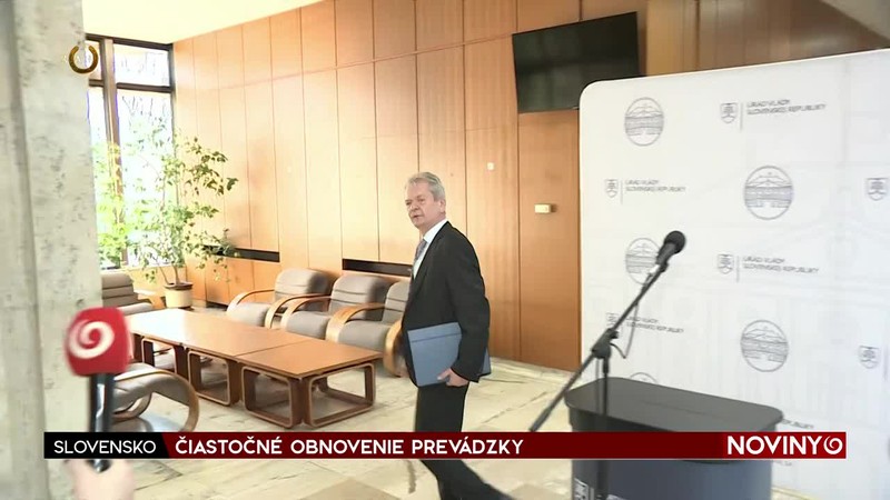 ČIASTOČNÉ OBNOVENIE PREVÁDZKY