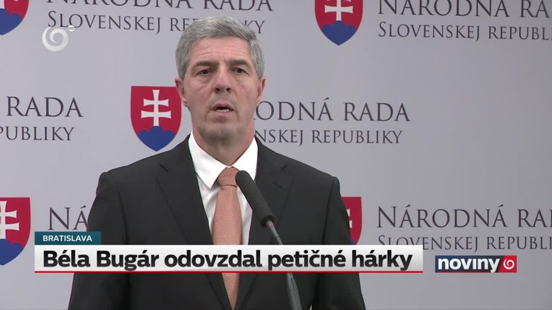 Béla Bugár odovzdal petičné hárky