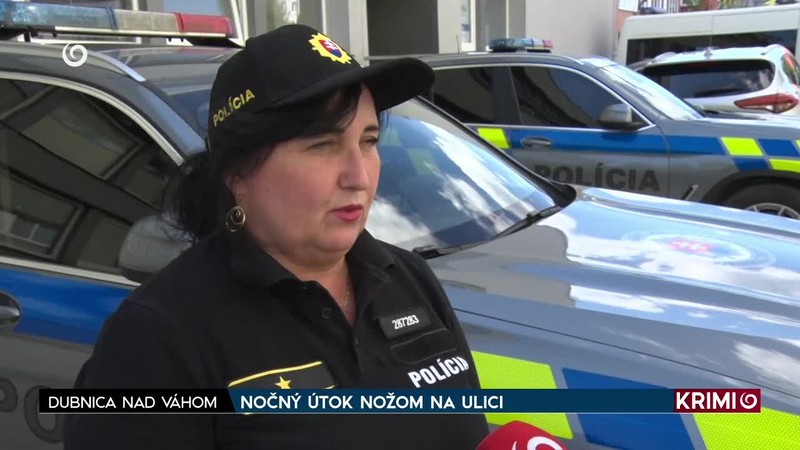 NOČNÝ ÚTOK NOŽOM NA ULICI