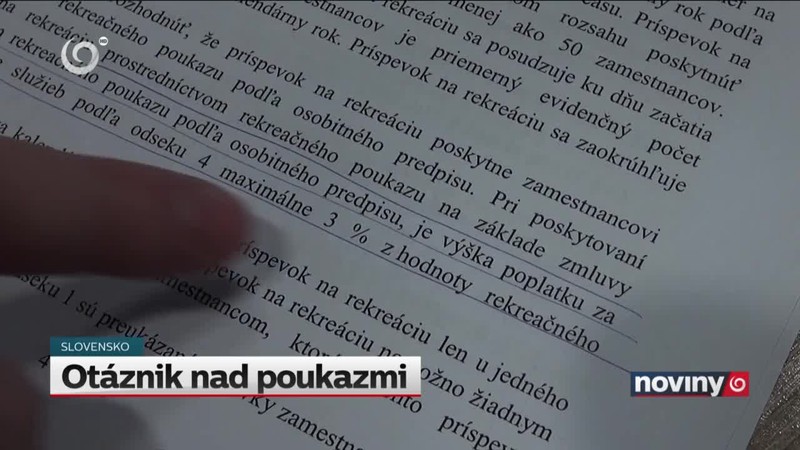 Otáznik nad poukazmi