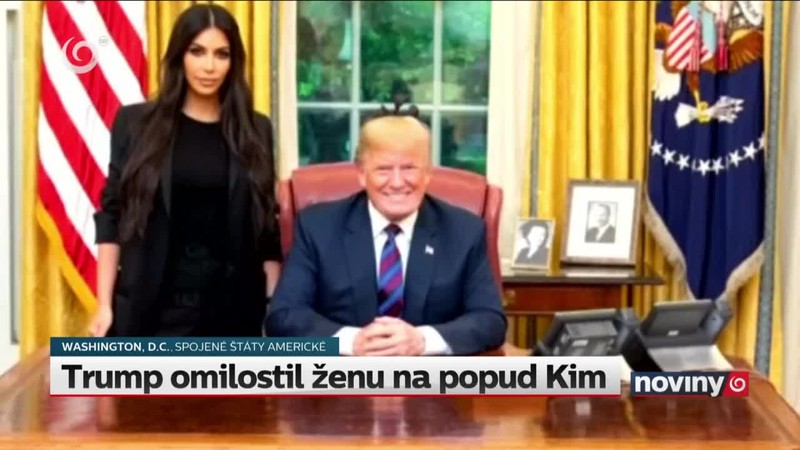 Trump omilostil ženu na popud Kim