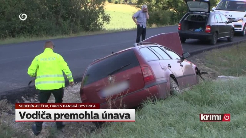 Vodiča premohla únava