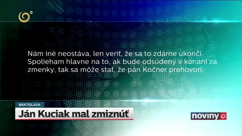 Ján Kuciak mal zmiznúť