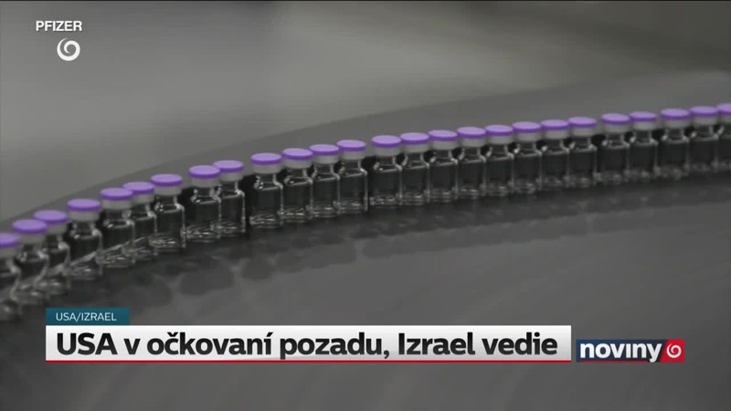 USA v očkovaní pozadu, Izrael vedie