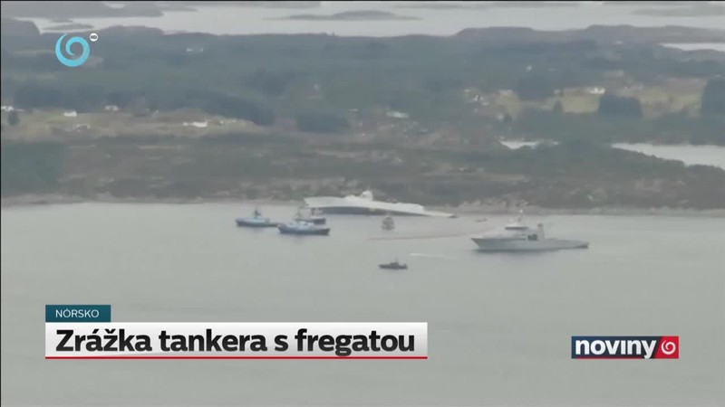 Zrážka tankera s fregatou