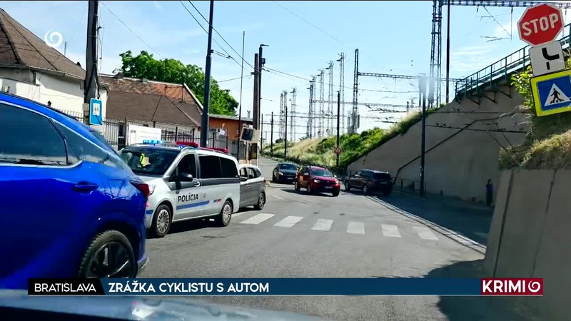 ZRÁŽKA CYKLISTU S AUTOM