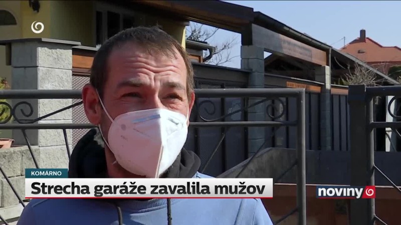 Strecha garáže zavalila mužov
