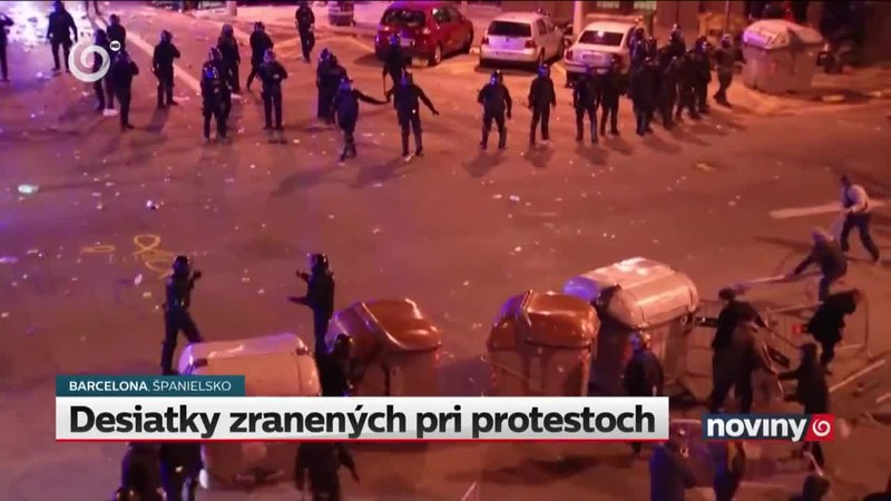 Desiatky zranených pri protestoch